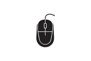 Computer mouse icon illustration on white background vector