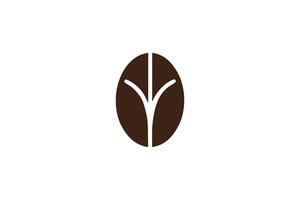 A brown and white logo for a coffee company vector