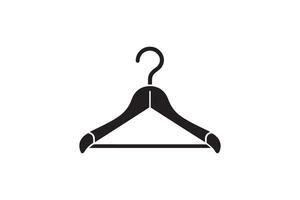 A black and white illustration of a hanger vector