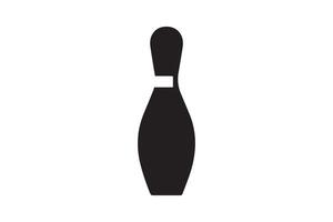 A bowling pin is shown on a white background vector