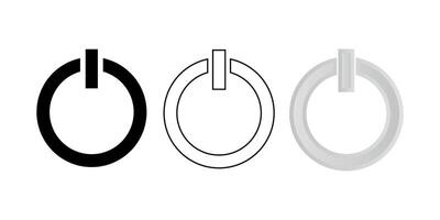 Simple icon of on and off vector