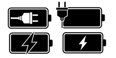 Battery charge indicator icon vector