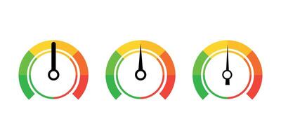 Set level rating speed meter vector