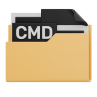 3D CMD File Folder Format Icon png