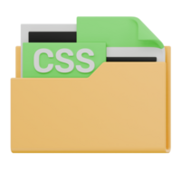 3D CSS File Folder Format Icon png