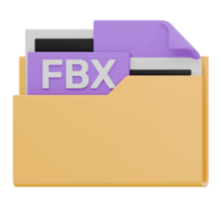 3D FBX File Folder Format Icon png