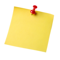 Yellow Blank Memo Sticky Notes Paper with shadow isolated on background png
