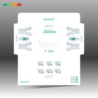 A business envelope with a computer design vector