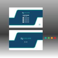 4 color business card design vector