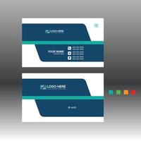 business card with 4 color design vector