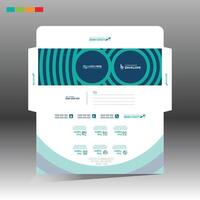 envelope design layout vector