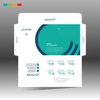 4 colored envelope design for corporate and any best company use vector
