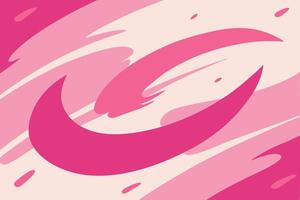 Abstract Pink Swirls, Crescent Moon, Artistic Design, Background Texture vector
