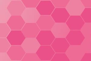 Pink Hexagon Geometric Pattern Background Design Texture vector