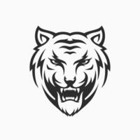 tiger head face logo icon template vector