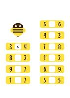 kids worksheet writing the number of signs greater than or less than. fun activities for kids. educational learning sheets vector