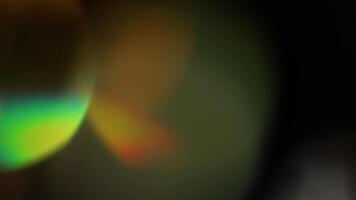 Light Leaks blurred 4K footage, Moving blinking circle lens glow flare bokeh overlays, transitions video