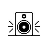 Loud portable speaker icon isolated on white background vector