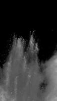 Vertical View of White Color Powder Explosion Super Slow Motion video