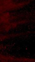 Vertical View of Red Color Powder Explosion Super Slow Motion video