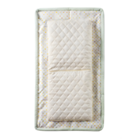 Overhead shot of a baby changing mat, folded neatly isolated on a transparent background png