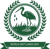 world wetlands day logo vector