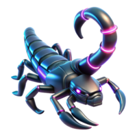 serene rustic Cybernetic Scorpion Three Dimensional Render in a Futuristic Scene of Design authentic png
