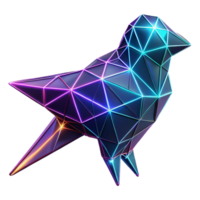 elegant minimalist Cybernetic Bird Futuristic Avian Robot with Metallic Feathers A visionary portrayal of a robotic bird with sleek metallic feathers soaring through a high tech environmentgenuine png