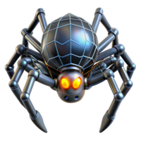 stunning minimalist Metallic Spider Robot Design A futuristic depiction of a spider with metallic elements showcasing advanced mechanical design and sleek features authentic png