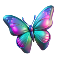 wonderful rustic Iridescent Butterfly in a Stunning Three Dimensional Render of Color and Movement genuine png