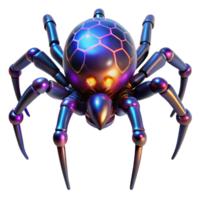 stunning vintage Cybernetic Spider Robot Design in a Futuristic Three Dimensional Scene of Innovation authentic png