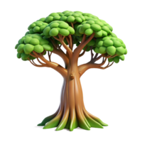 magnificent modern Glowing Tree Digital Render of a Luminous Forest Wonder A mesmerizing three dimensional scene showcasing a tree radiating light in an enchanted forestprofessional png