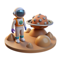 magnificent creative Astronaut on Alien Planet A dynamic depiction of an astronaut exploring an alien planet capturing the essence of space adventure and discovery original png
