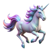 wonderful contemporary Magical Unicorn Digital Render of a Mythical Creature high quality png