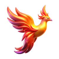 wonderful contemporary Fiery Phoenix A Digital Render of a Mythical Bird authentic png
