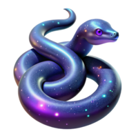 impressive traditional Cosmic Serpent A Digital Render of a Galaxy Themed Snake premium png