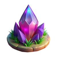 vibrant rustic Luminous Crystal Cluster A Digital Render of Sparkling Gemstones authentic png