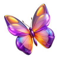 extraordinary vintage Iridescent Butterfly A Digital Render of a Colorful Insect high quality png