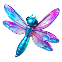 beautiful rustic Iridescent Dragonfly Digital Render of a Colorful Insect exclusive png
