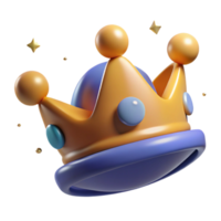 beautiful abstract Digital Render of a Cartoon Crown with Stars high resolution png