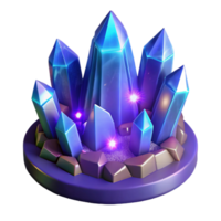elegant modern Luminous Crystal Cluster A Digital Render of Sparkling Gems high quality png