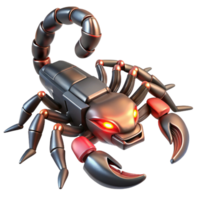 magnificent artistic Robotic Scorpion Digital Render of a Mechanical Arachnid original png