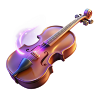serene modern Enchanted Violin A Symphony of Light and Sound genuine png