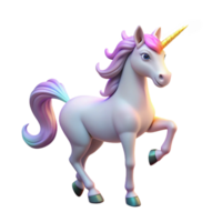 impressive modern Magical Unicorn Digital Render of a Mythical Creature detailed png