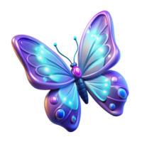 wonderful abstract Luminous Butterfly Digital Render of a Glowing Insect premium png