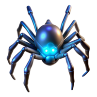 vibrant rustic Cybernetic Arachnid Digital Render of a Futuristic Robotic Spider high quality png