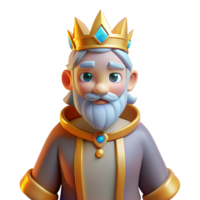 impressive abstract Digital Render of a Cartoon King original png