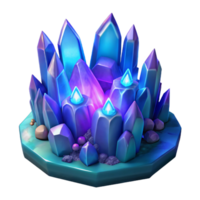 stunning abstract Luminous Crystal Cluster A Digital Render of Sparkling Gems high resolution png
