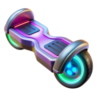 magnificent rustic Futuristic Self Balancing Scooter with LED Lights high quality png