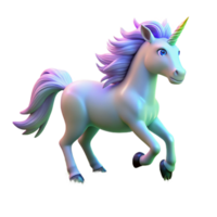 wonderful artistic Magical Unicorn Digital Render of a Mythical Creature 4K png